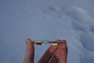 Aphrodite Cuff- 14K Goldfill + Opal