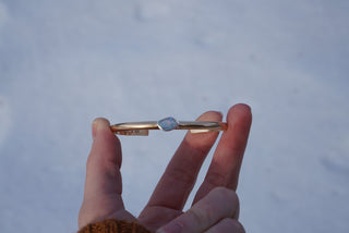 Aphrodite Cuff- 14K Goldfill + Opal