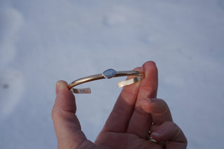 Aphrodite Cuff- 14K Goldfill + Opal