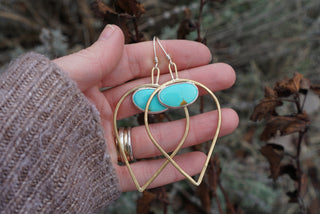Bird’s Eye Earrings- Turquoise