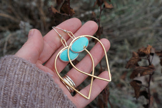 Bird’s Eye Earrings- Turquoise