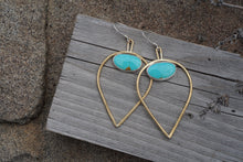 Load image into Gallery viewer, Bird’s Eye Earrings- Turquoise
