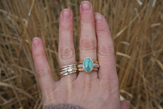 Companions Ring Set- Turquoise Size 8