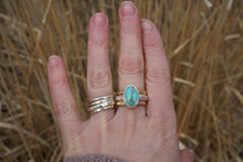 Load image into Gallery viewer, Companions Ring Set- Turquoise Size 8
