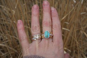 Companions Ring Set- Turquoise Size 8