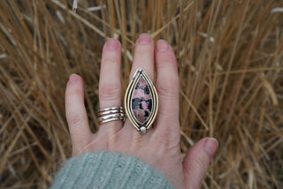 O'Keefe Ring- Rhodanite Size 8