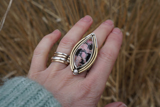 O'Keefe Ring- Rhodanite Size 8