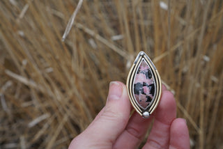 O'Keefe Ring- Rhodanite Size 8