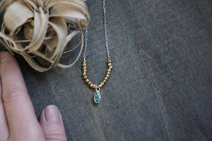 Zellie Necklace- Green Turquoise