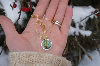 Calamity Necklace- Compass+Goldfill