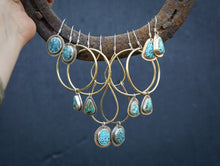 Load image into Gallery viewer, Plain Jane Hoops- Sonoran Mountain Turquoise
