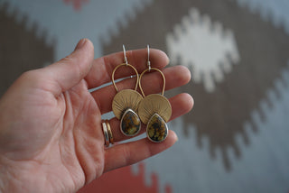First Light Brass Earrings