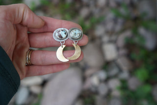 Desert Moon Posts-Lavender Turquoise