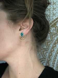 Aura Convertible Post Earrings-Small