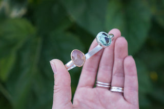 Space Between Cuff- New Lander & Peach Quartz