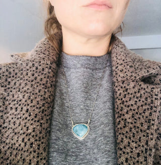 Stevie Necklace- Larimar