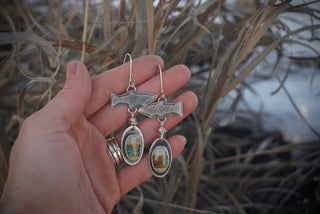Freestone Dangle Earrings