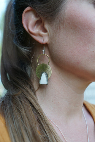 First Light Brass Earrings