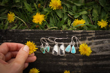 Load image into Gallery viewer, The Little Things Earrings- Kingman Turquoise
