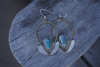 Giddyup Earrings- Kingman Turquoise