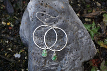 Load image into Gallery viewer, Plain Jane Hoops- Green Turquoise
