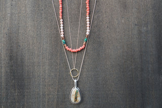 Festival Necklace Set- Coral