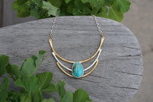 Load image into Gallery viewer, Cascade Necklace- Blue Turquoise
