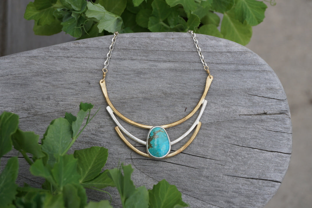 Cascade Necklace- Blue Turquoise