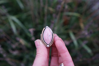 O'Keefe Ring- Rhodonite Size 7.5-7.75