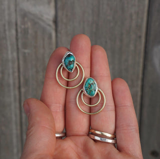 Aura Convertible Post Earrings-Small