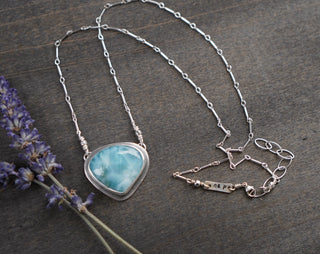 Stevie Necklace- Larimar
