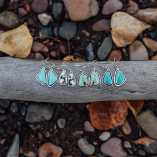 Essential Earrings- Blue Kingman Turquoise