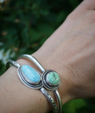 Flora Cuff- Lavender Turquoise
