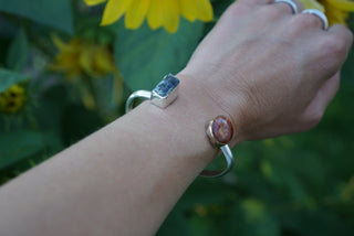 Space Between Cuff- Sunstone & Kyanite