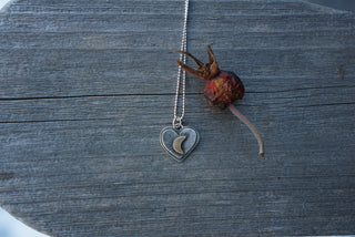 To The Moon Necklace- Heart