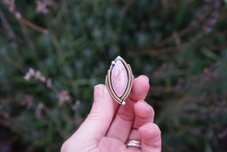 O'Keefe Ring- Rhodonite Size 6-6.25