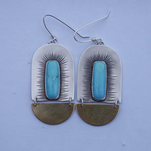 Gatekeeper Earrings- Blue Turquoise