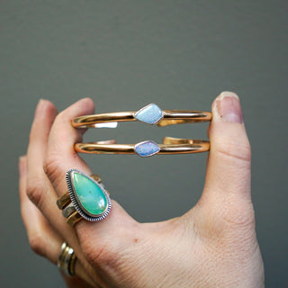 Aphrodite Cuff- 14K Goldfill + Opal