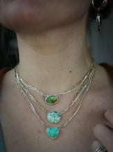 Load image into Gallery viewer, Two Tone Choker- Verde Valley Turquoise
